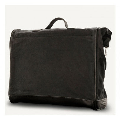 Longride Waxed Canvas Quick Release Saddlebag Black - 18 Liters - alternate product view