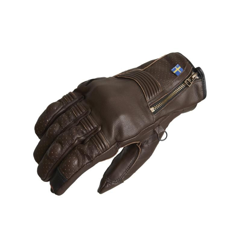 Halvarssons Hofors Short Leather Gloves Brown