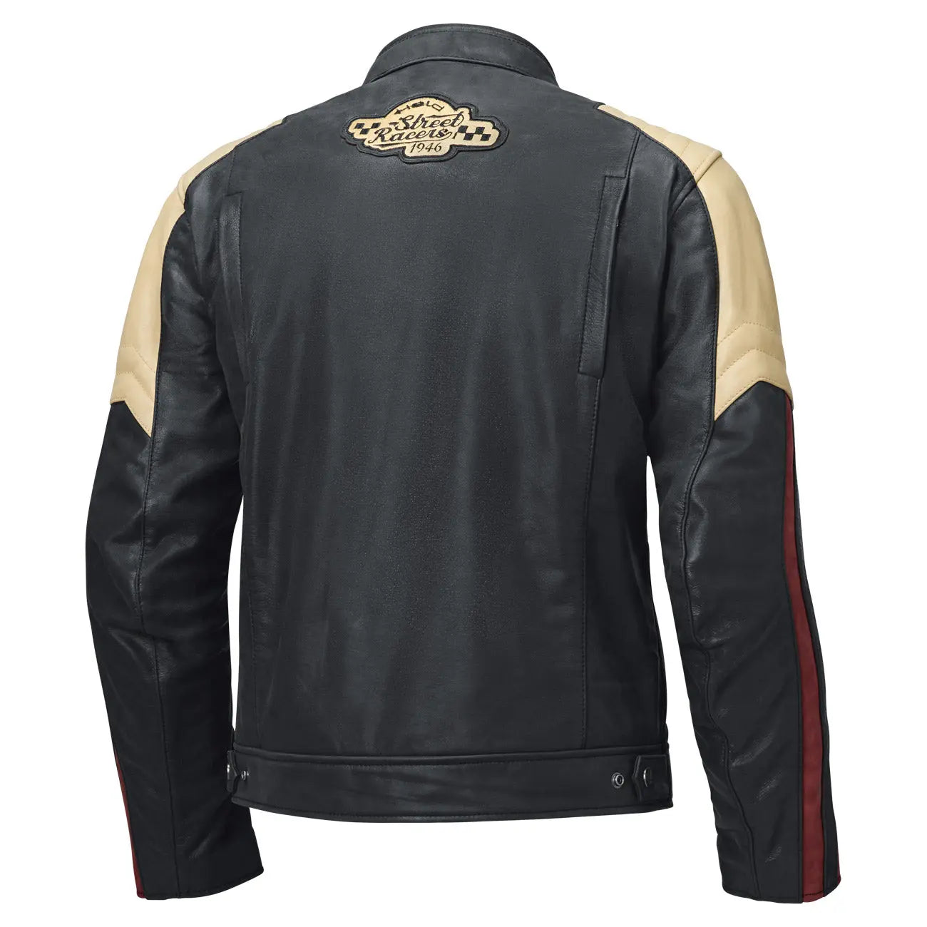 Held Baker 2 Leather Jacket Blue / Beige / Burgundy - FREE UK Shipping, FREE 365 Day Returns | Moto Central
