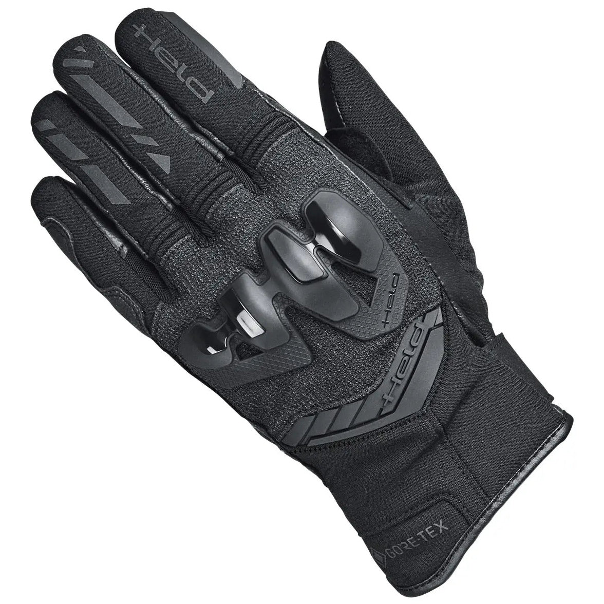Held Gavia 2in1 Ladies Gore-Tex Gloves Black back-of-hand view