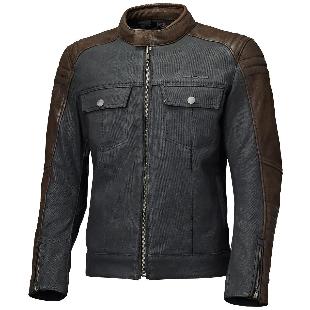 Held Jester 2 Textile Jacket Black / Brown front view
