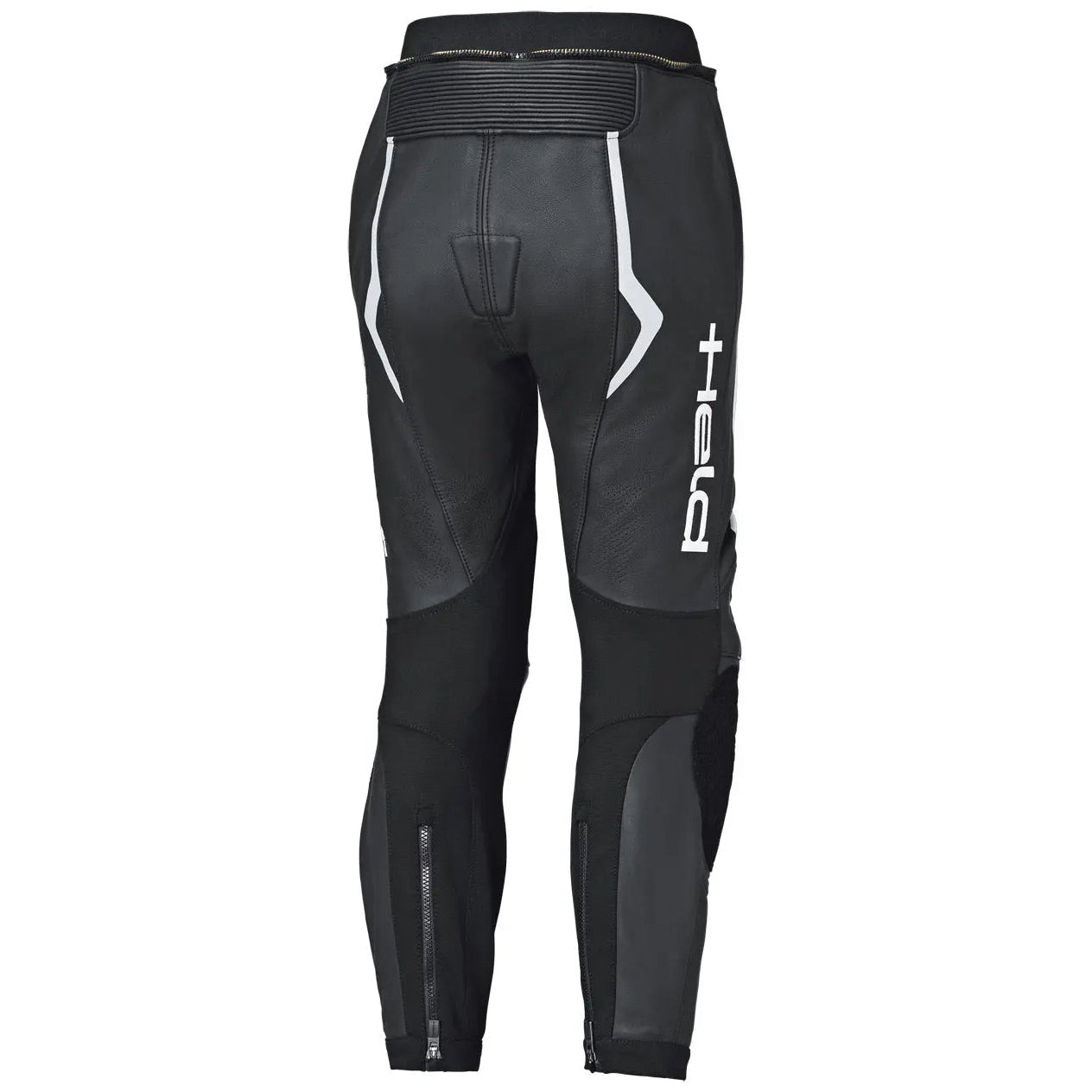 Held Street Rocket 4 Base Ladies Leather Trouser Black / White motorcycle trousers, rear view