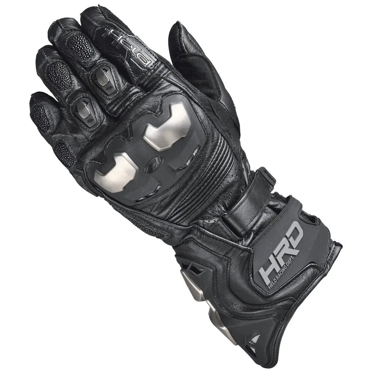 Held Titan XR2 Leather Gloves Black motorcycle glove, back-of-hand view