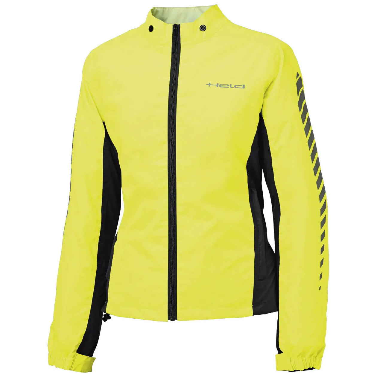 Held Wet Tour 2 Top Ladies Rain Over Jacket Yellow motorcycle jacket – front view