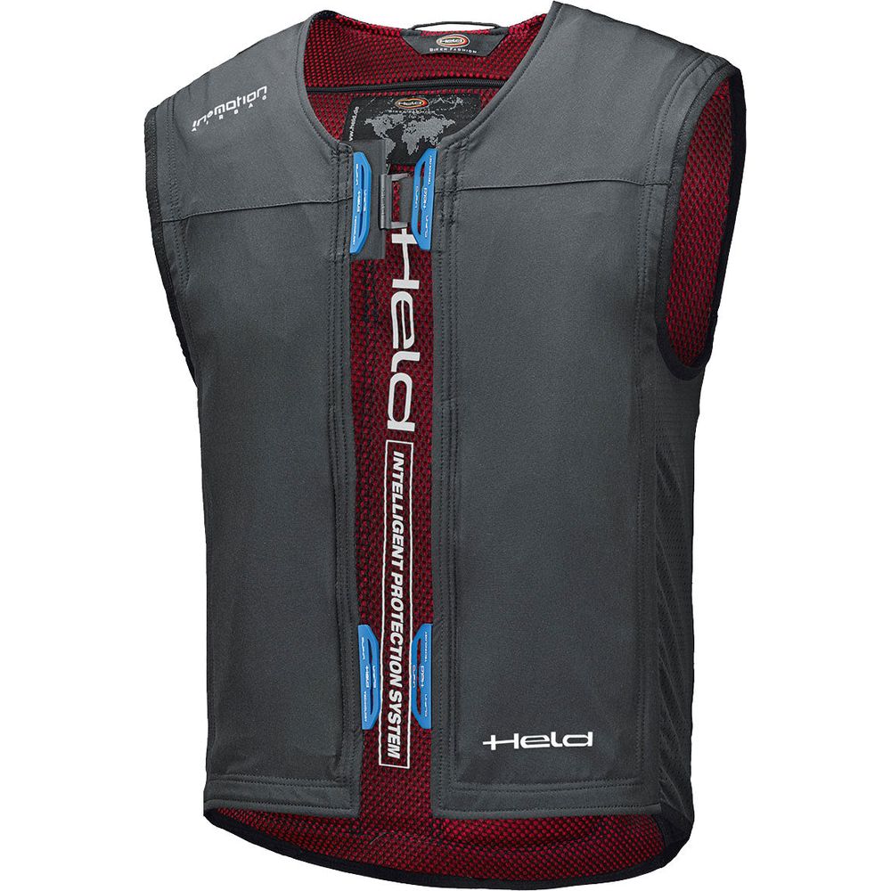 Held eVest Clip-in electronic motorcycle airbag vest with In&box in black