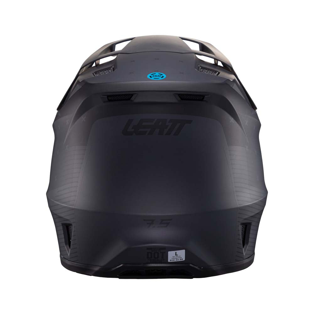 Leatt Moto 7.5 Helmet Kit Stealth Black / Grey