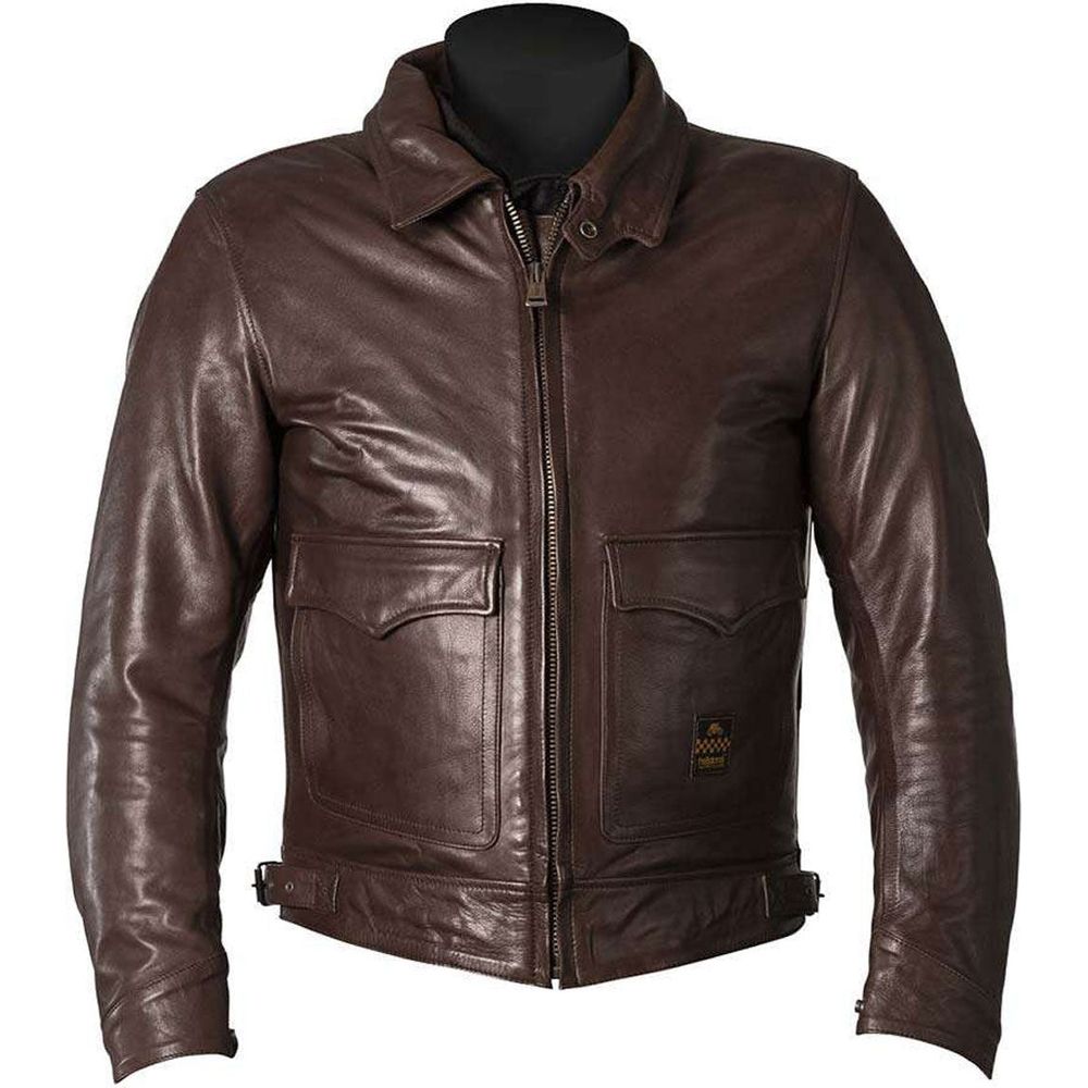 Helstons Bill Leather Jacket Natural Brown