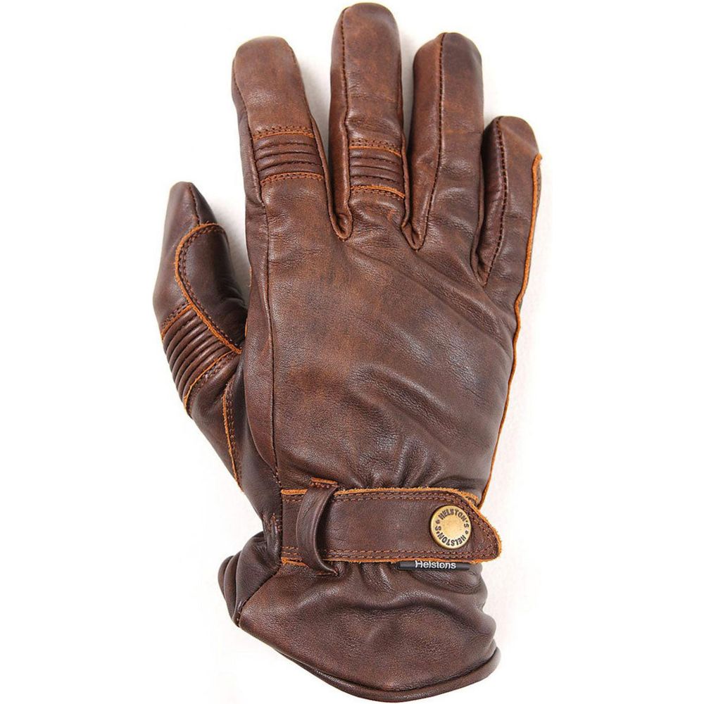 Helstons Boston Summer Leather Gloves Brown