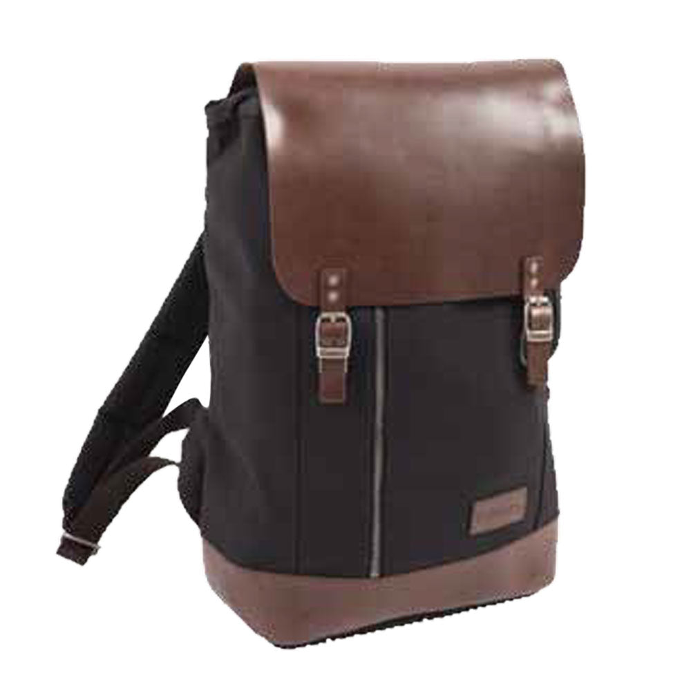 canvas and leather backpack uk Helstons Canvas Leather Backpack Black/Brown FREE Delivery & Returns
