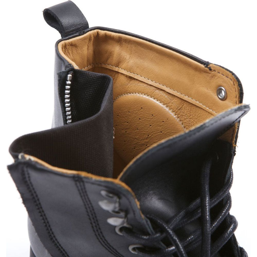 Helstons City Leather Boots Aniline Black