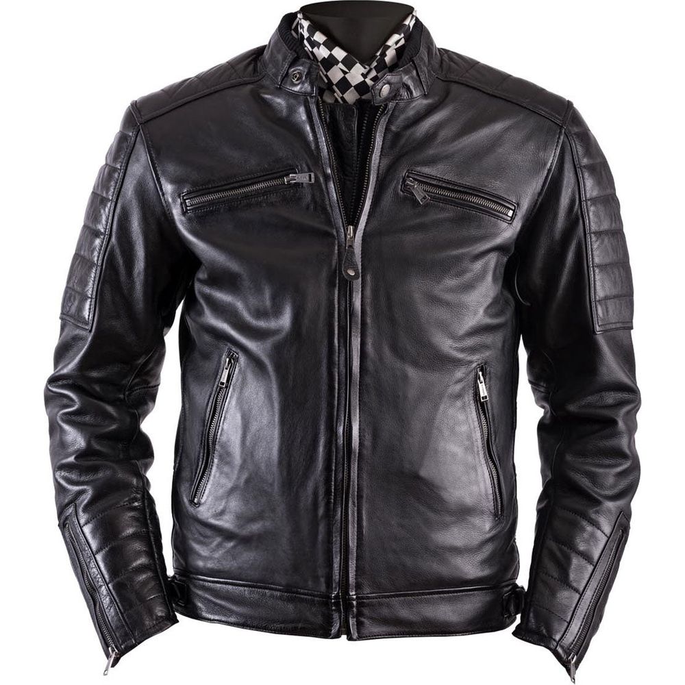 Helstons Cruiser Rag Leather Jacket Black