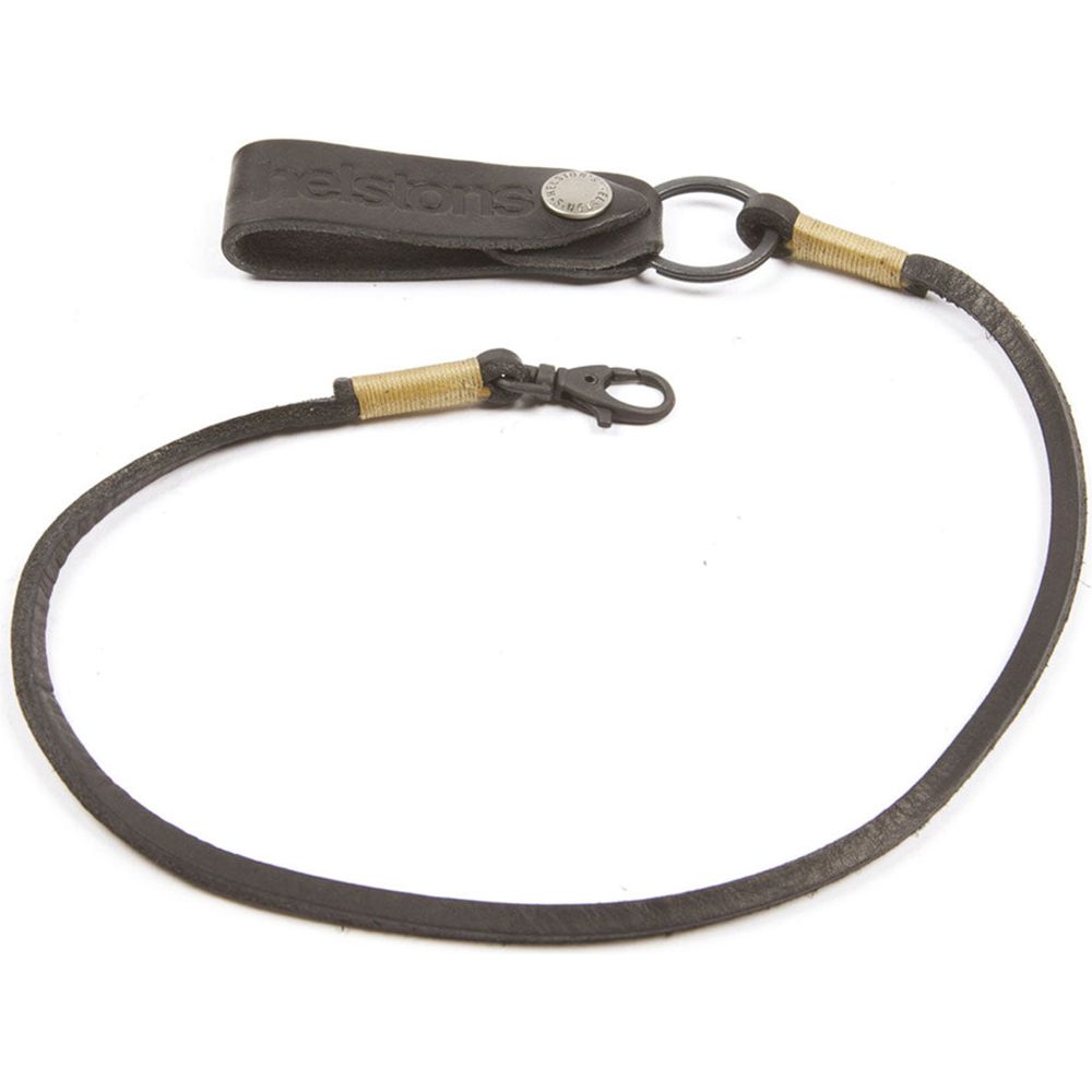 Helstons Leather Lanyard And Strap Black