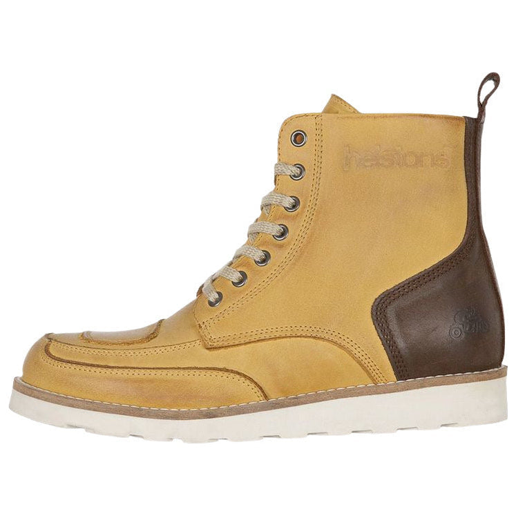 Helstons Liberty Leather Waxed Boots Tobacco side profile view
