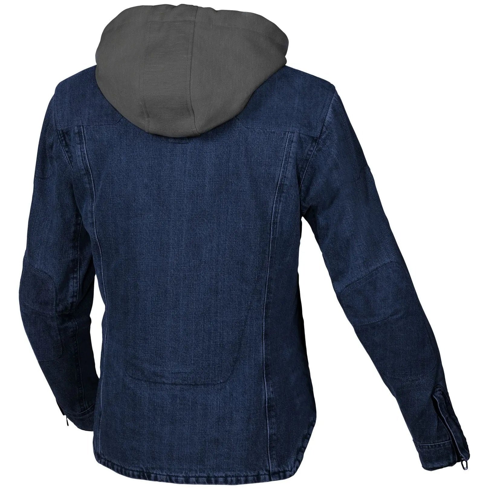 Macna Inland Hoodie Textile Jacket Blue / Brown – rear view