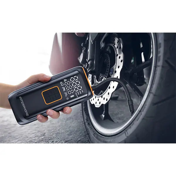 Interphone Smart Air Compressor - 4000Mah FREE UK Delivery, FREE 365 Day Returns | Moto Central