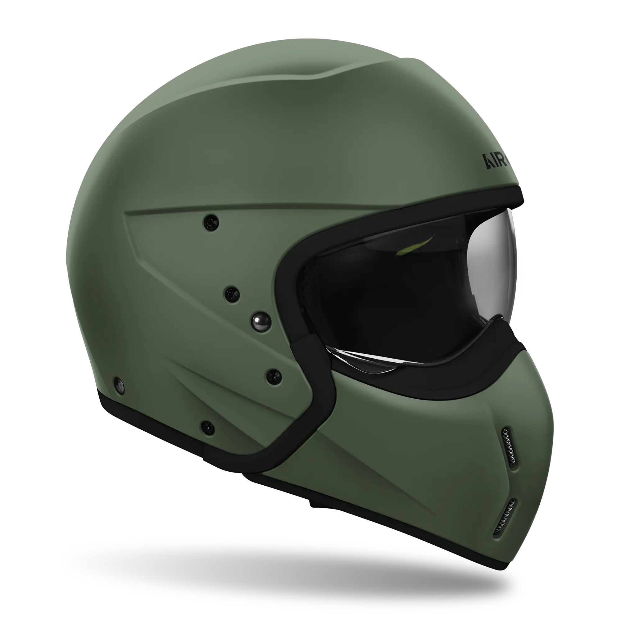Airoh J-110 Matt Miltary Green FREE UK Delivery, FREE 365 Day Returns | Moto Central