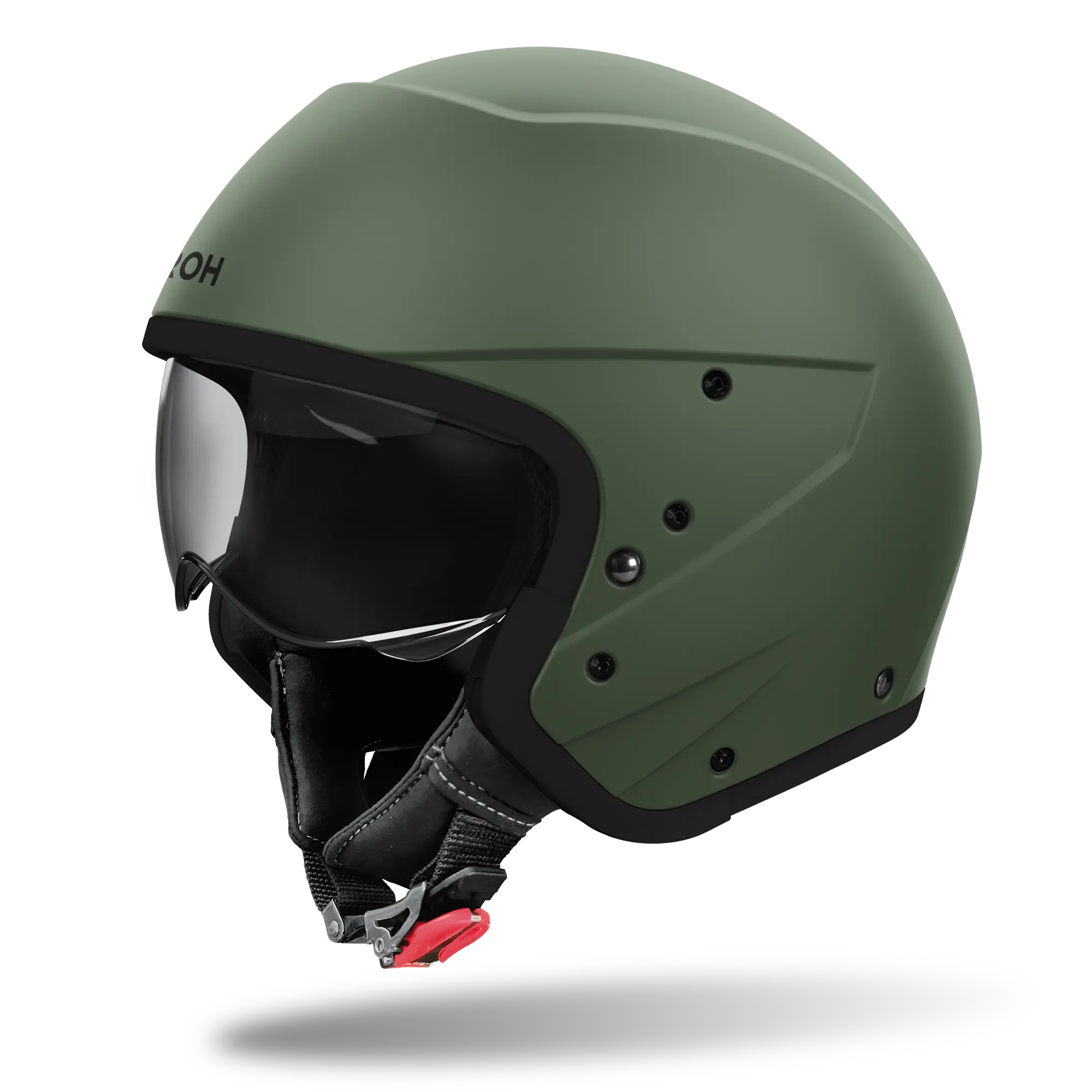 Airoh J-110 Matt Miltary Green FREE UK Delivery, FREE 365 Day Returns | Moto Central