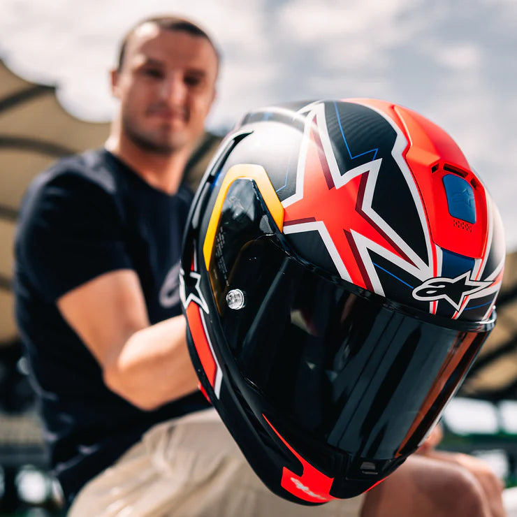 Alpinestars Supertech R10 Jack Miller Carbon / Matt Red - FREE UK Shipping, FREE 365 Day Returns | Moto Central