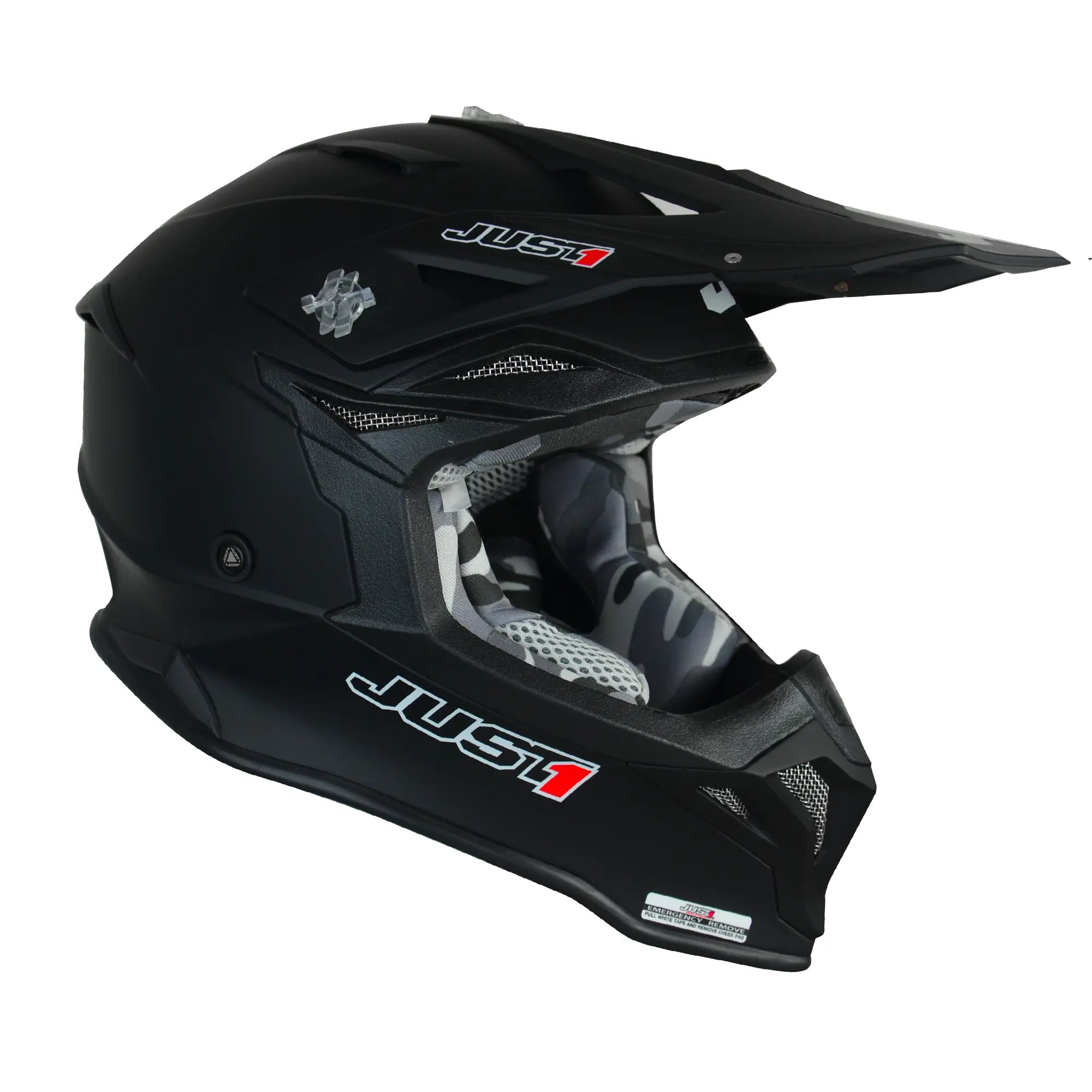 Just1 J39 Solid Matt Black FREE UK Delivery, FREE 365 Day Returns | Moto Central