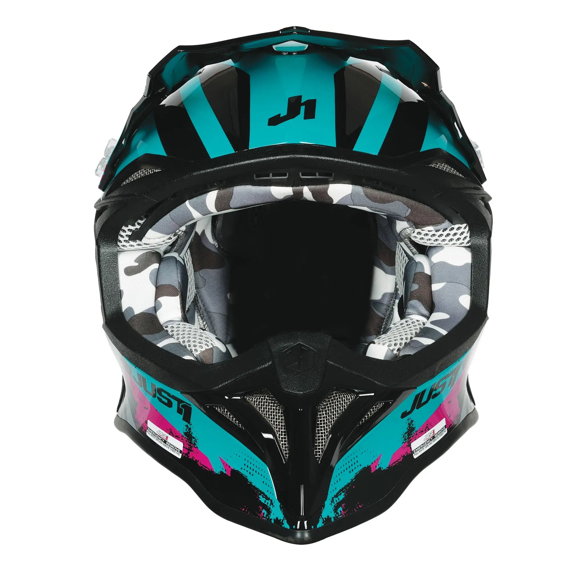 Just1 J39 Teal / Black / Matt Pink FREE UK Delivery, FREE 365 Day Returns | Moto Central