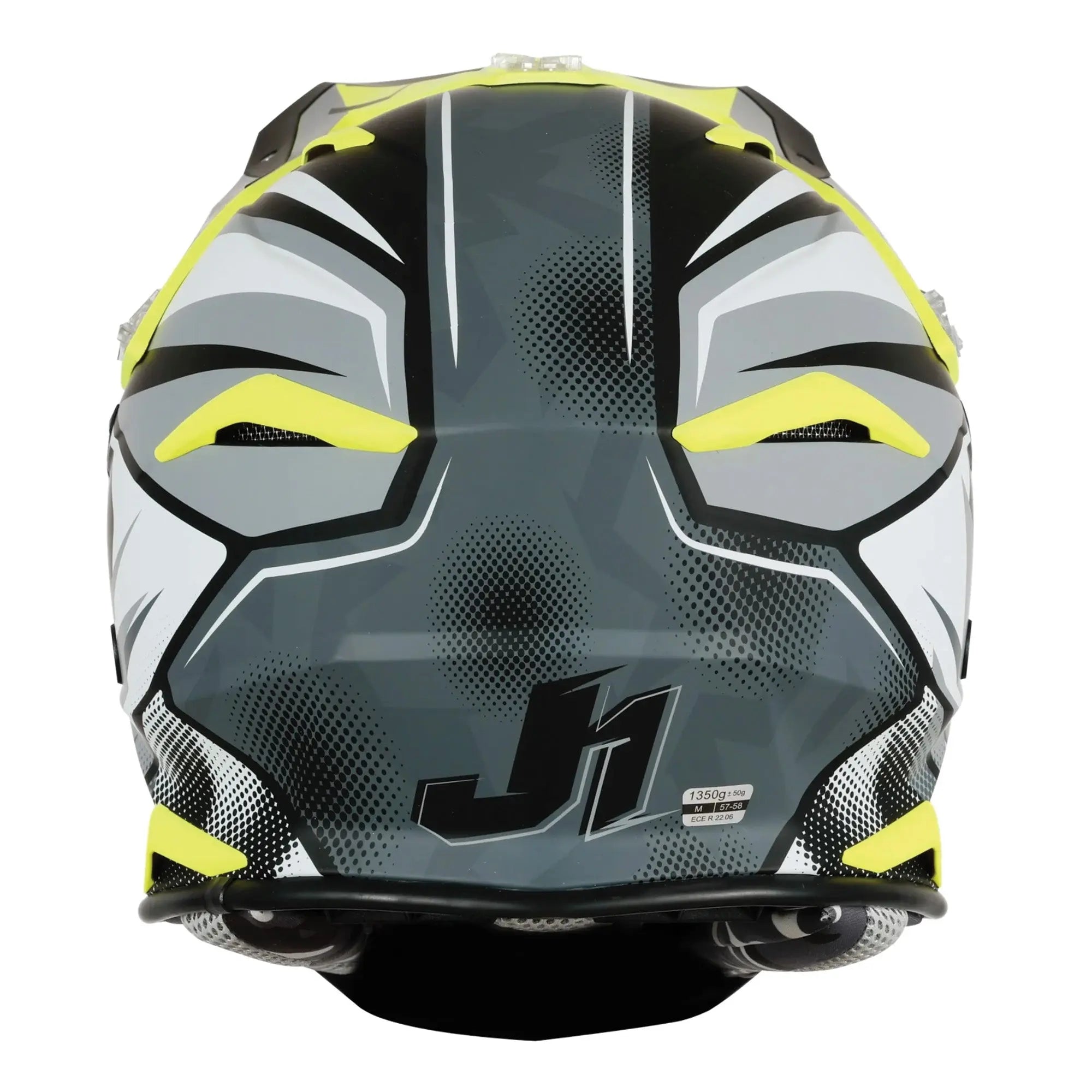 Just1 J39 Revo Grey / Fluo Yellow / Matt Black FREE UK Delivery, FREE 365 Day Returns | Moto Central