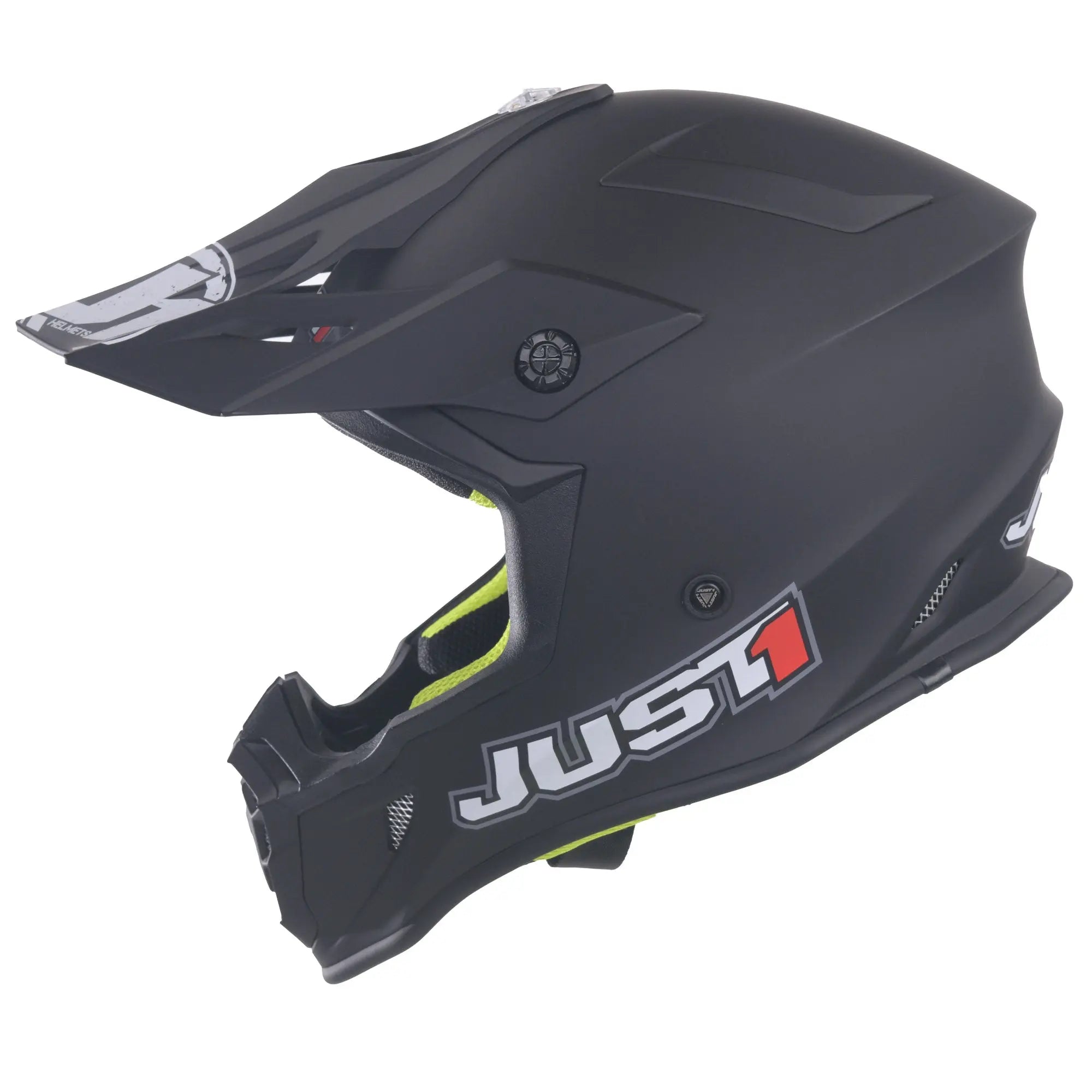 Just1 J38 MX Helmet Solid Matt Black - FREE UK Shipping, FREE 365 Day Returns | Moto Central