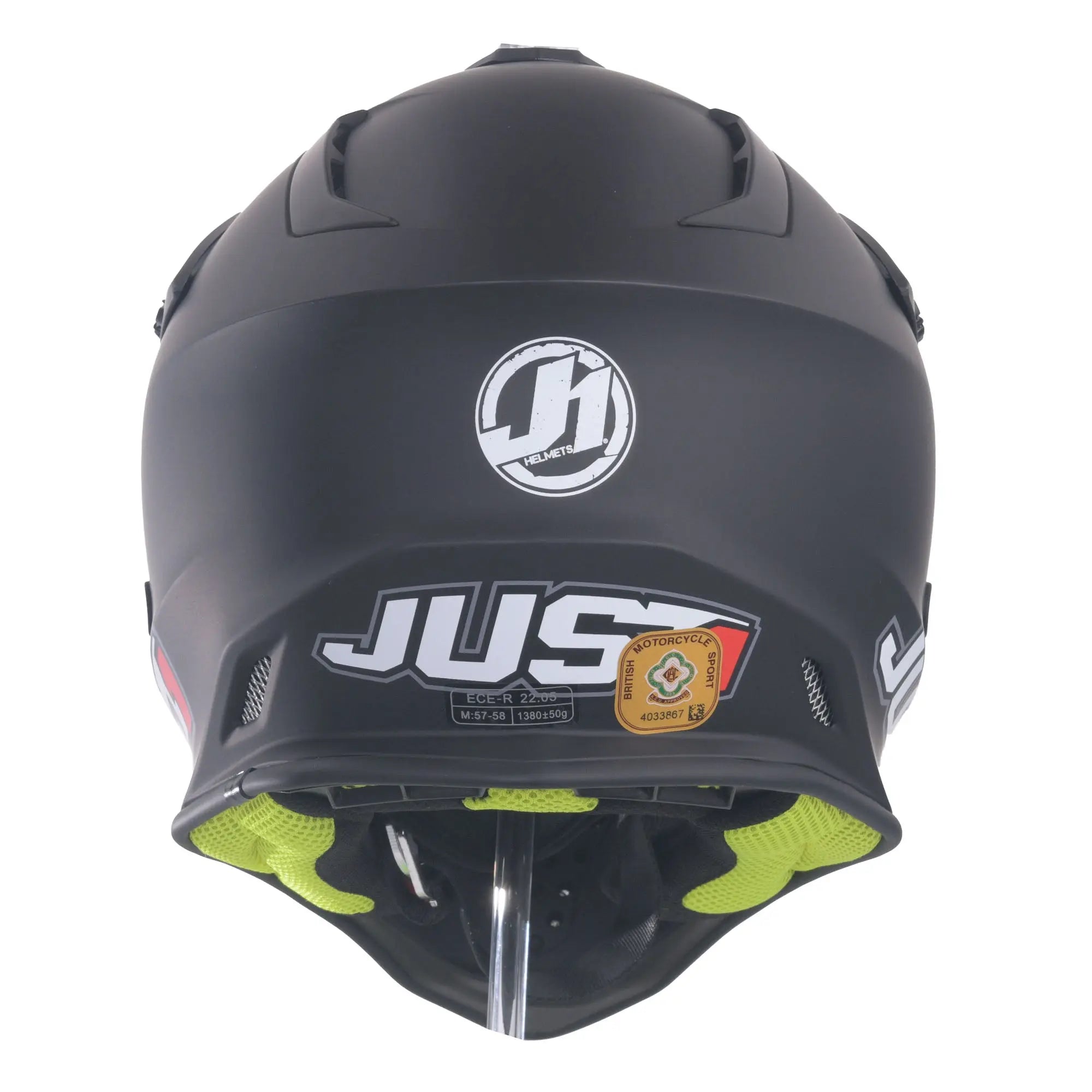 Just1 J38 MX Helmet Solid Matt Black - FREE UK Shipping, FREE 365 Day Returns | Moto Central