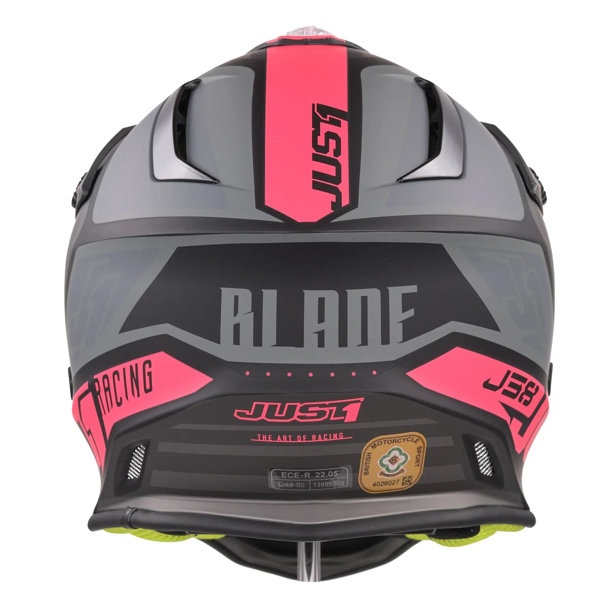 Just1 J38 MX Helmet Blade Matt Fluo Fuchsia / Black - FREE UK Shipping, FREE 365 Day Returns | Moto Central