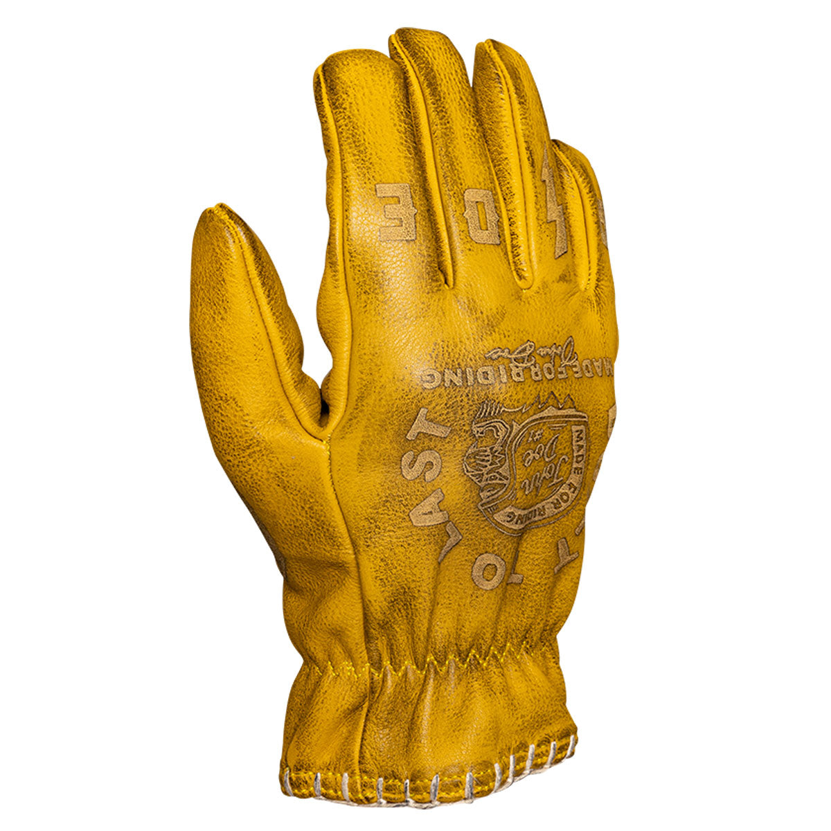 John Doe Coyote Leather Gloves Yellow / Grey