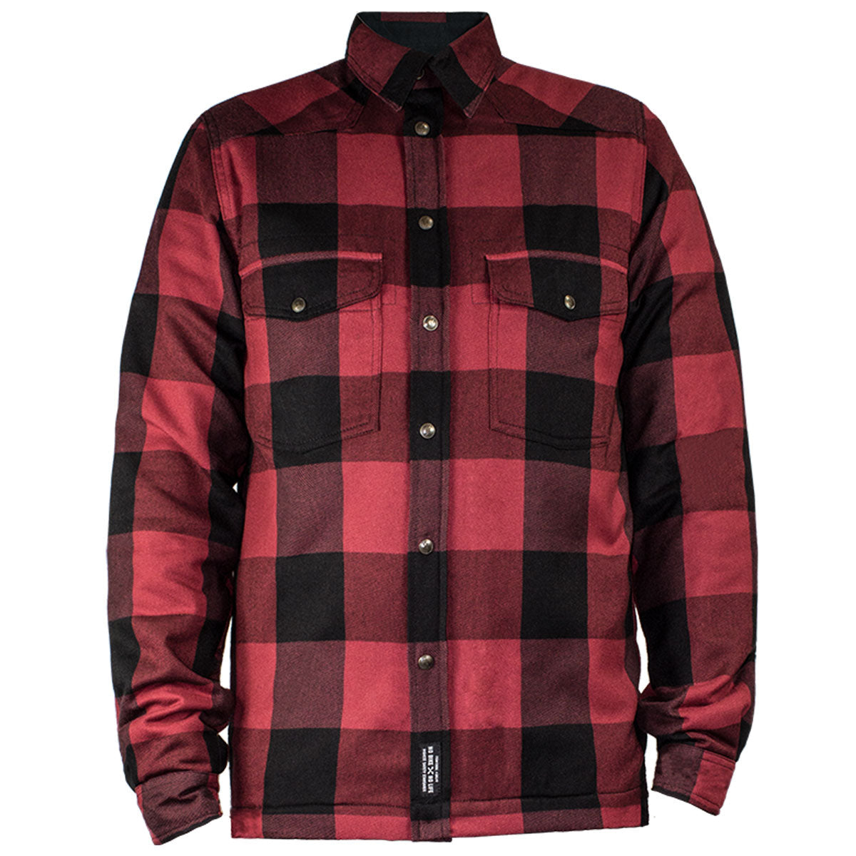 John Doe Motoshirt Protective Overshirt With XTM Fiber Red / Black