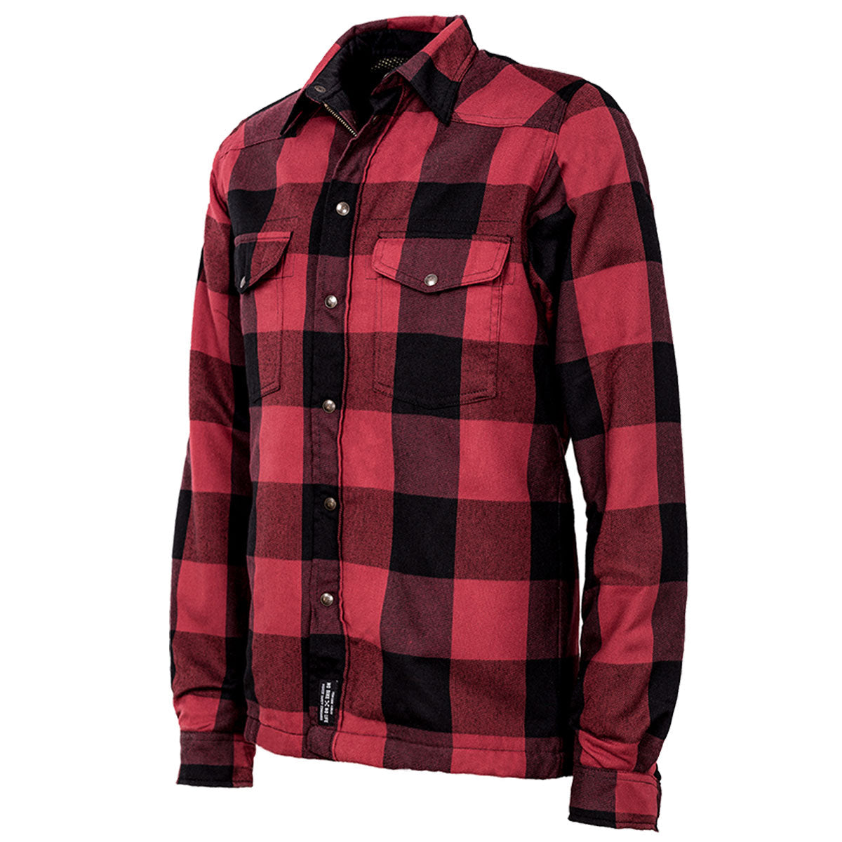 John Doe Motoshirt Protective Overshirt With XTM Fiber Red / Black