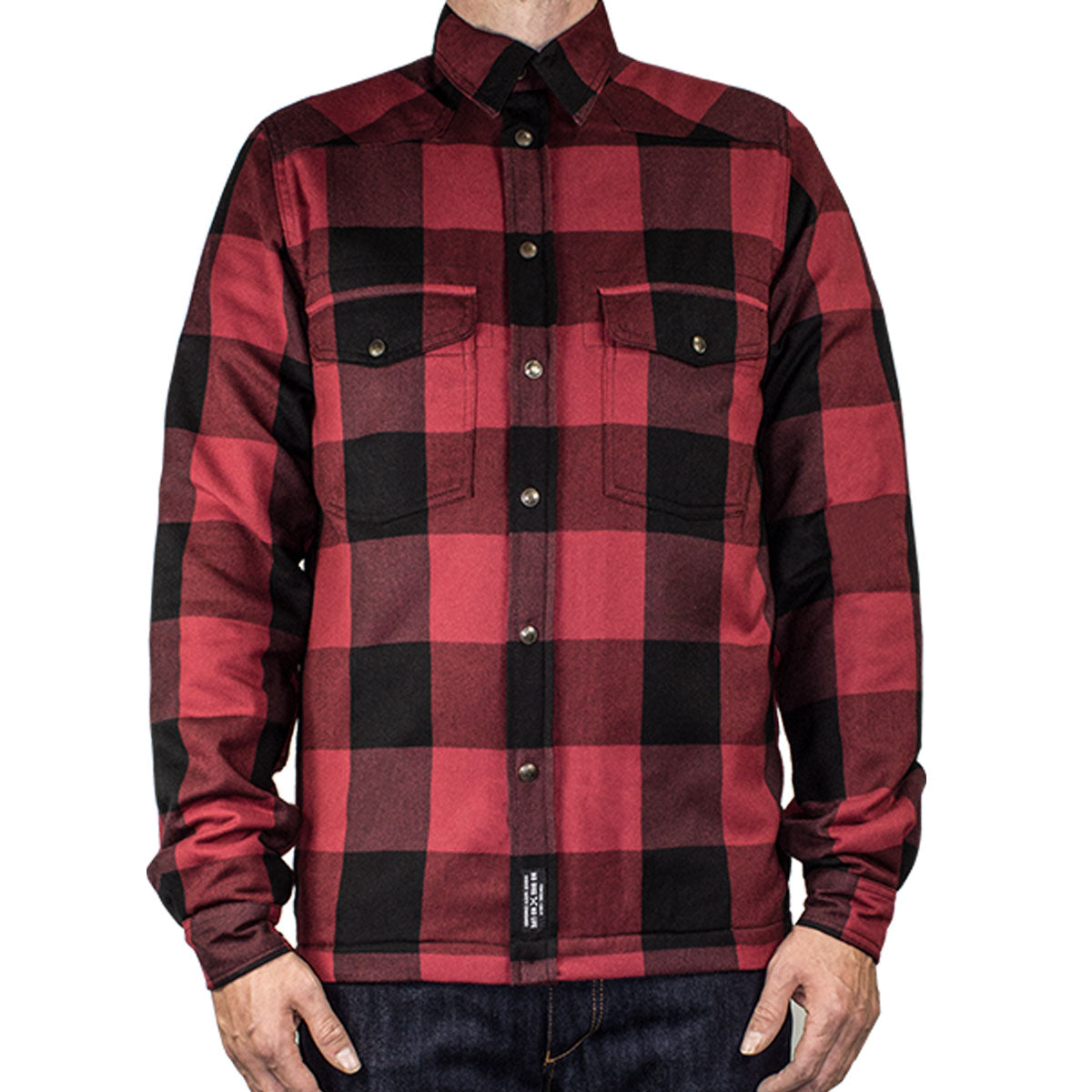 John Doe Motoshirt Protective Overshirt With XTM Fiber Red / Black