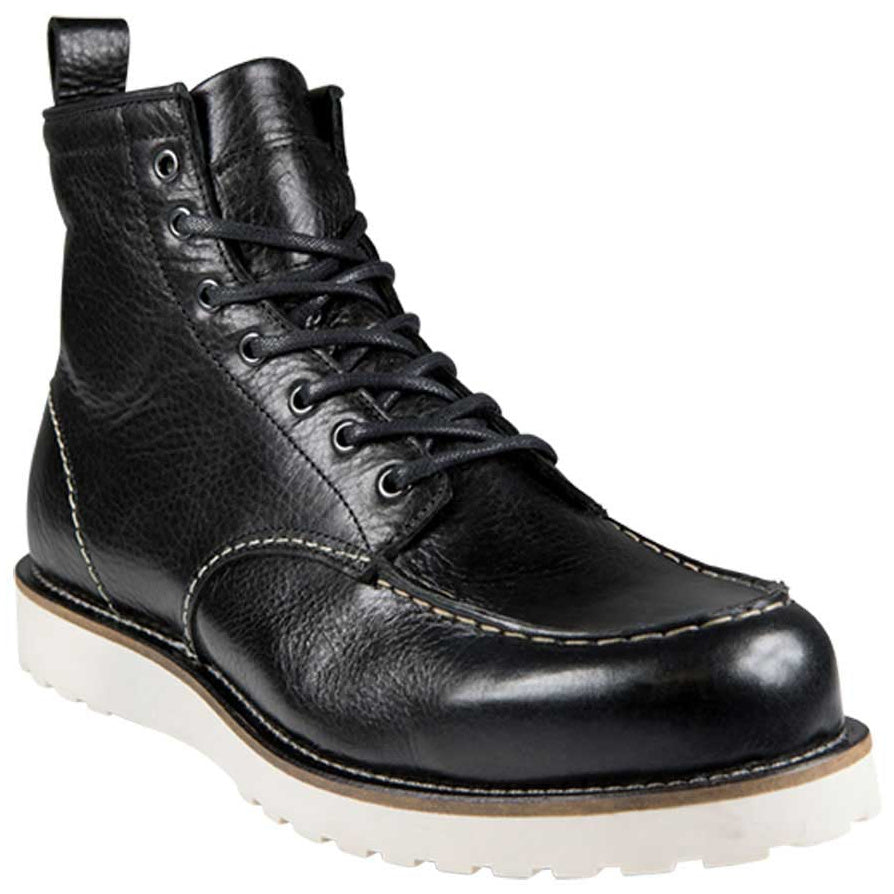 John Doe Rambler XTM Leather Boots Black, front angled view