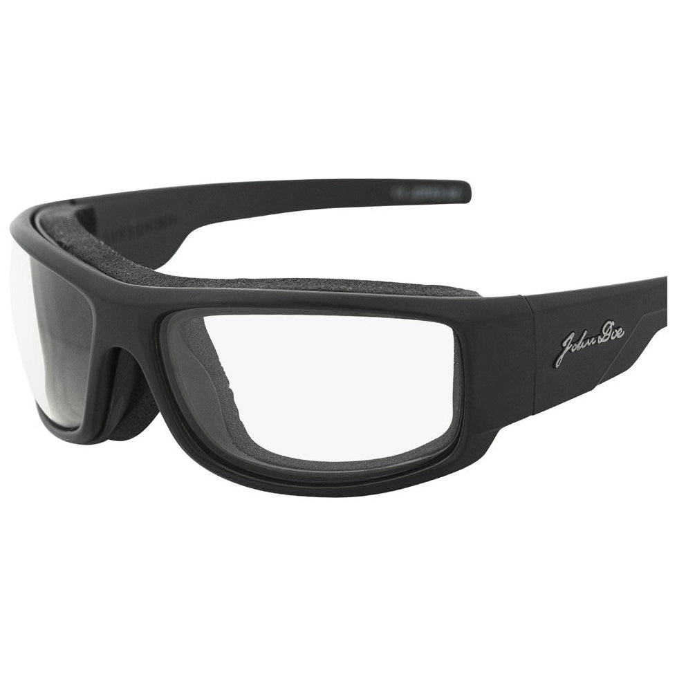 John Doe Speedking Photochromatic Sunglasses Black With Light To Grey Lenses, alternate front view