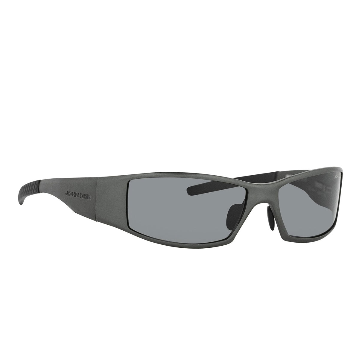 John Doe Titan Glider Sunglasses Black With Grey Lenses