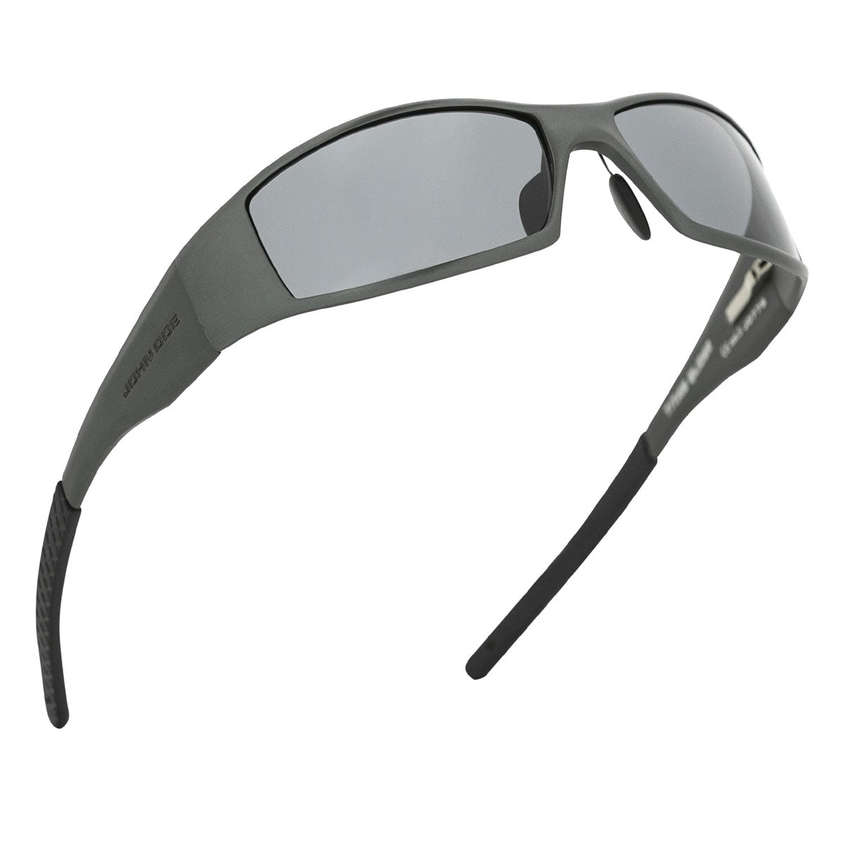 John Doe Titan Glider Sunglasses Black With Grey Lenses