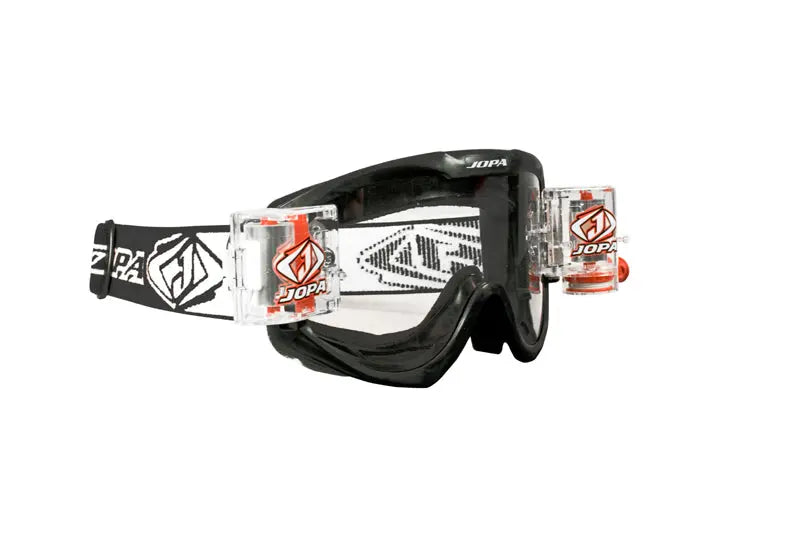 Jopa Poison MX Goggles & Roll Off Black - FREE UK Shipping, FREE 365 Day Returns | Moto Central