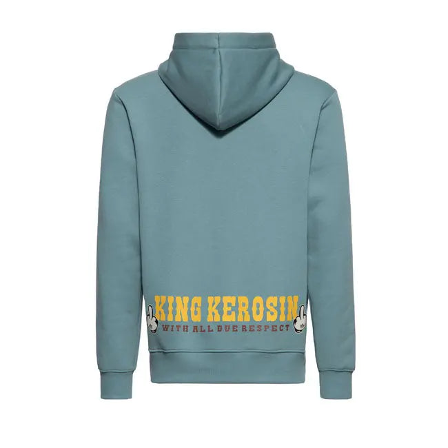 King Kerosin Bad Ass Hoodie Lake Green  - FREE UK Shipping, FREE 365 Day Returns | Moto Central