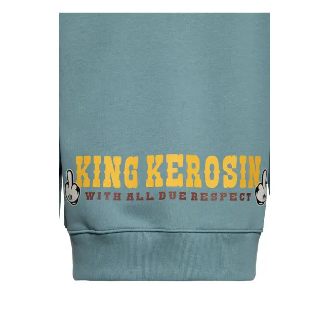 King Kerosin Bad Ass Hoodie Lake Green  - FREE UK Shipping, FREE 365 Day Returns | Moto Central