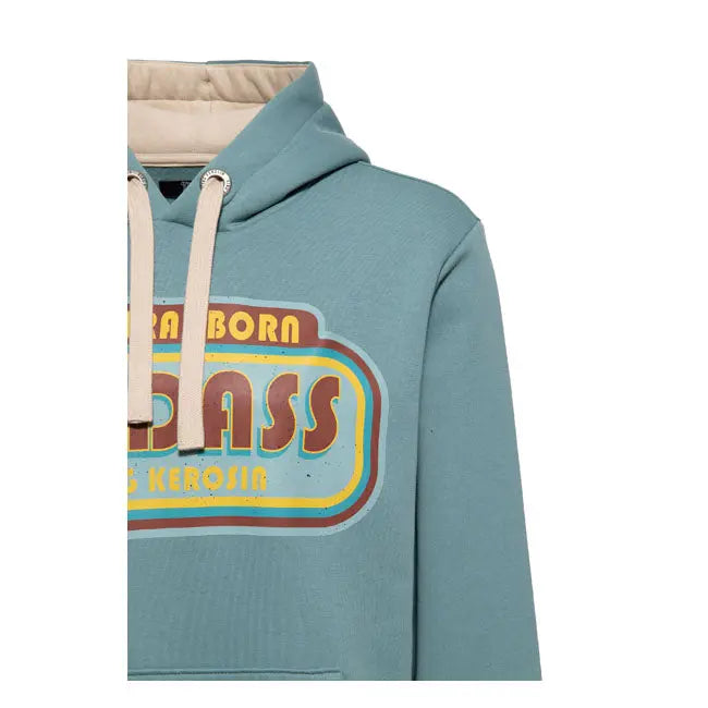 King Kerosin Bad Ass Hoodie Lake Green  - FREE UK Shipping, FREE 365 Day Returns | Moto Central