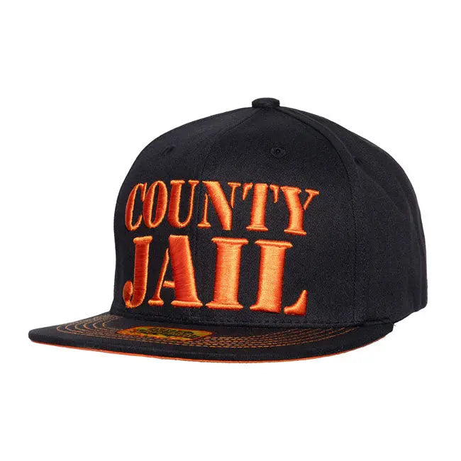 King Kerosin Country Jail Cap Black  - FREE UK Shipping, FREE 365 Day Returns | Moto Central