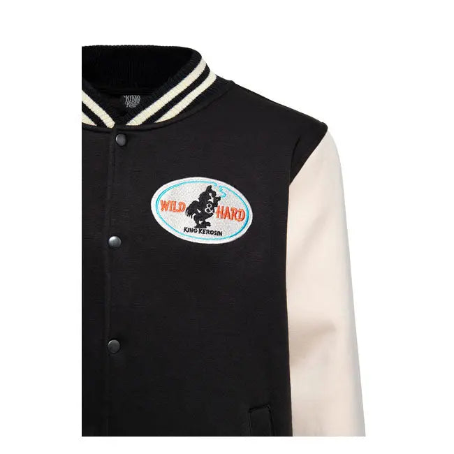 King Kerosin Super Cock Textile Jacket Black  - FREE UK Shipping, FREE 365 Day Returns | Moto Central