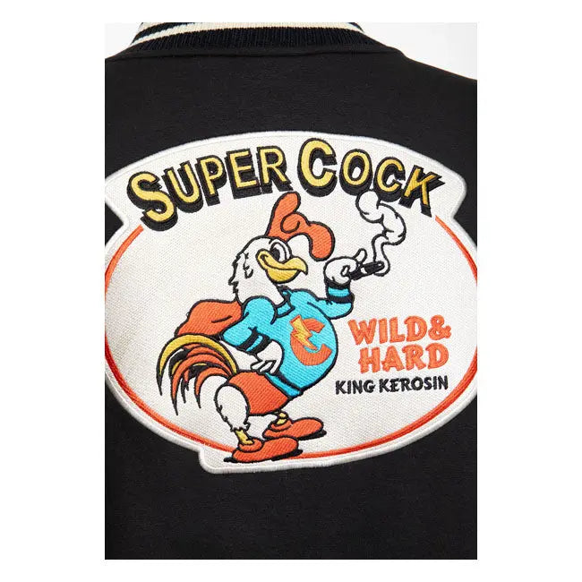 King Kerosin Super Cock Textile Jacket Black  - FREE UK Shipping, FREE 365 Day Returns | Moto Central