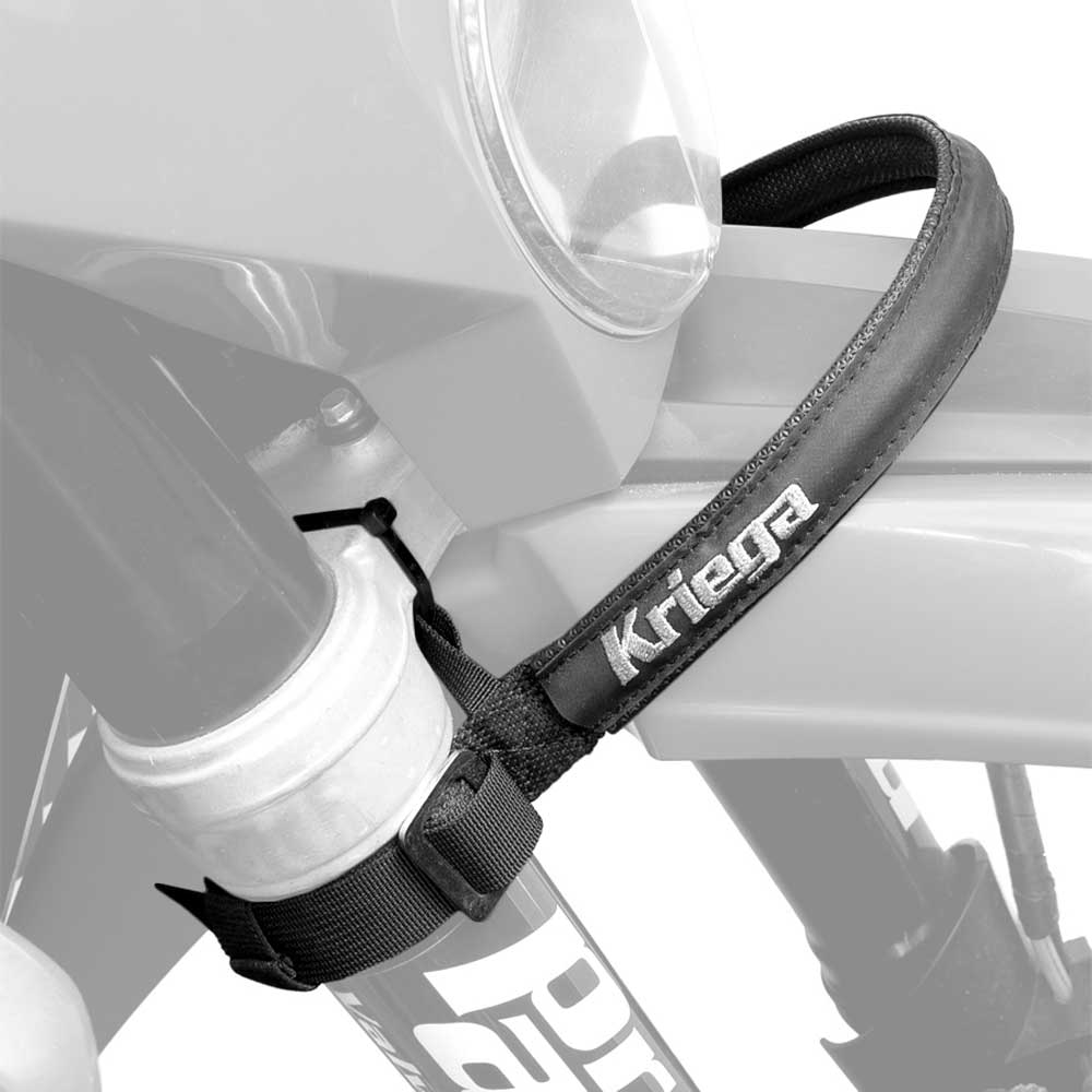 Kriega Front Haul Loop - fitted to a motorcycle