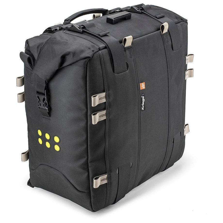 Kriega OS 38 Soft Pannier Black - 38 Liters - front three-quarter view