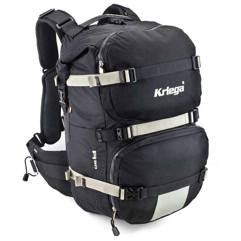 Kriega R30 Backpack Black - 30 Liters – front three-quarter view