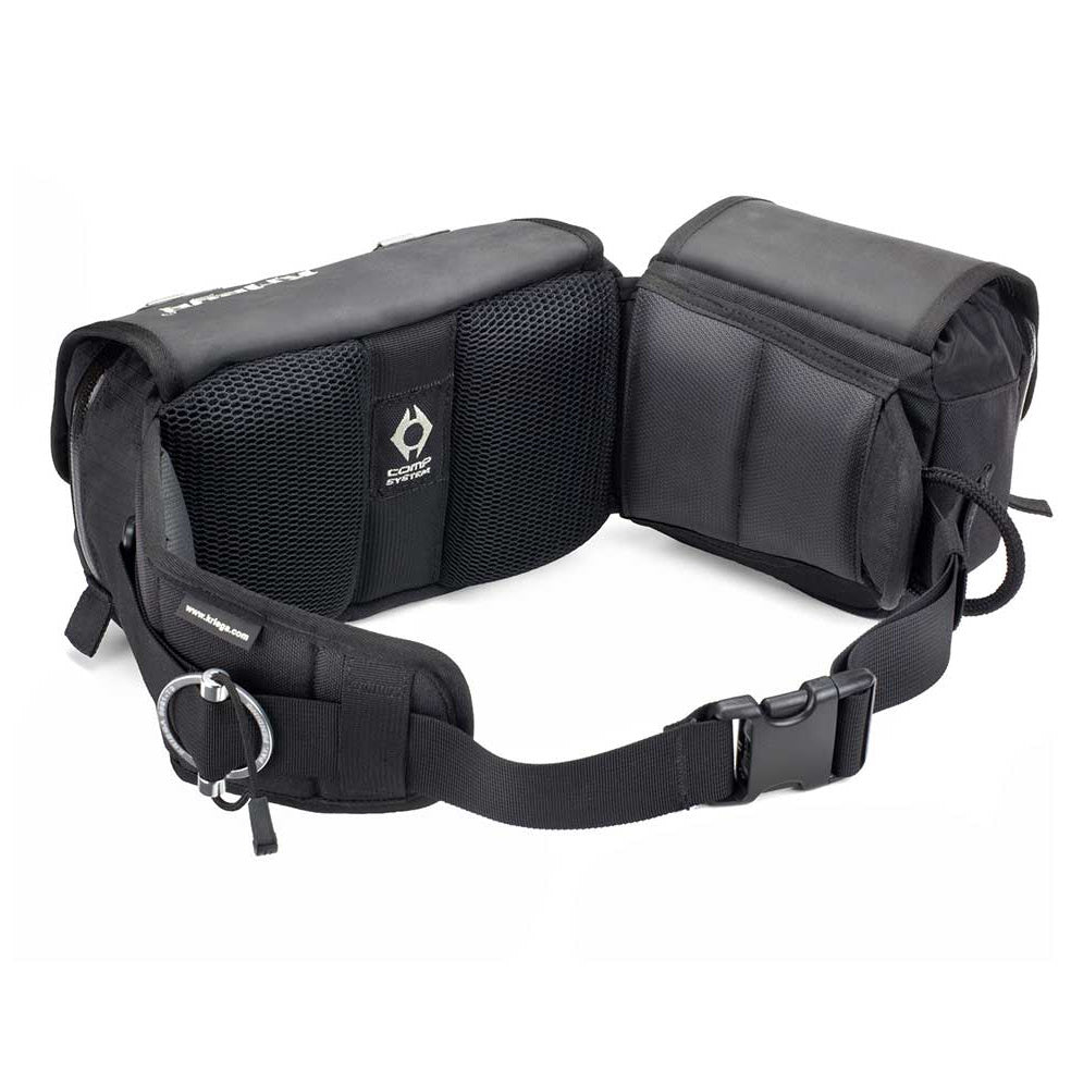 Kriega R8 Waistpack Black - 8 Liters – rear waist-belt view