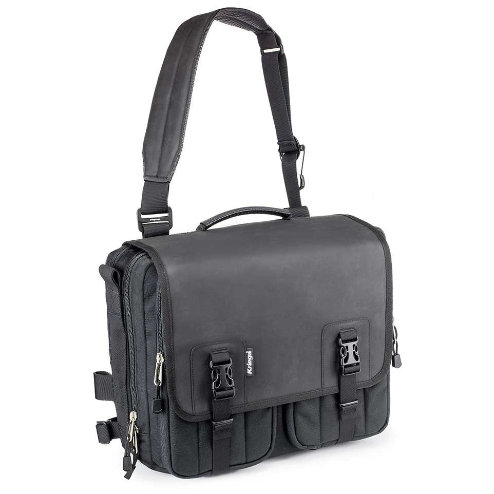 Kriega Urban EDC Messenger Bag Black - 18 Liters - front view