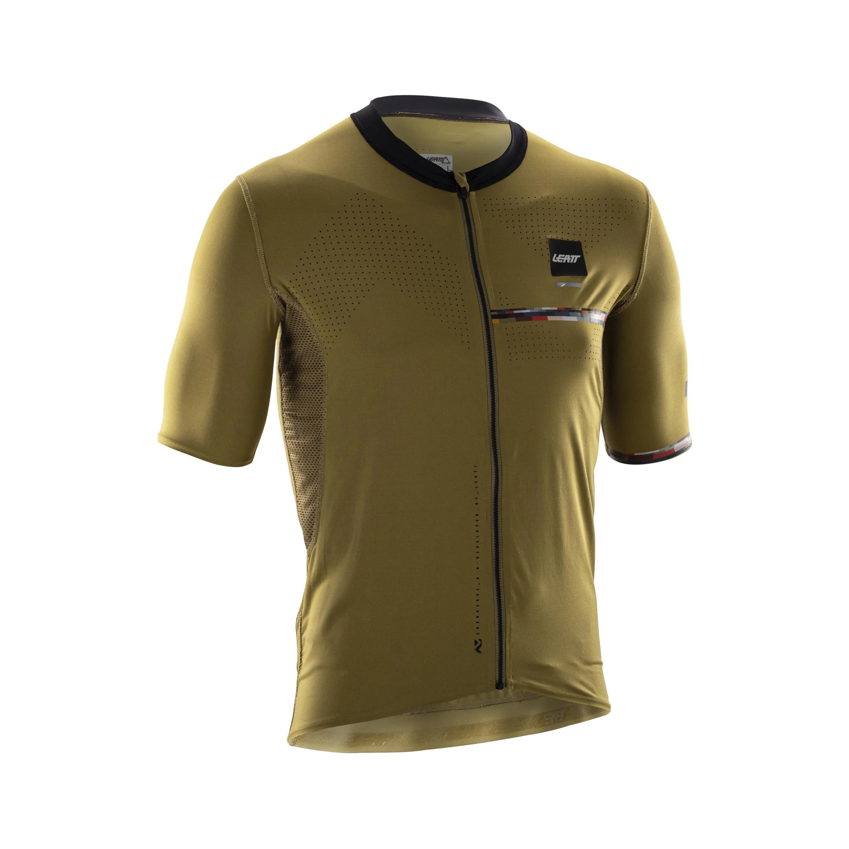 Leatt Endurance 5.0 MTB Jersey Brass Brown - FREE UK Shipping, FREE 365 Day Returns | Moto Central