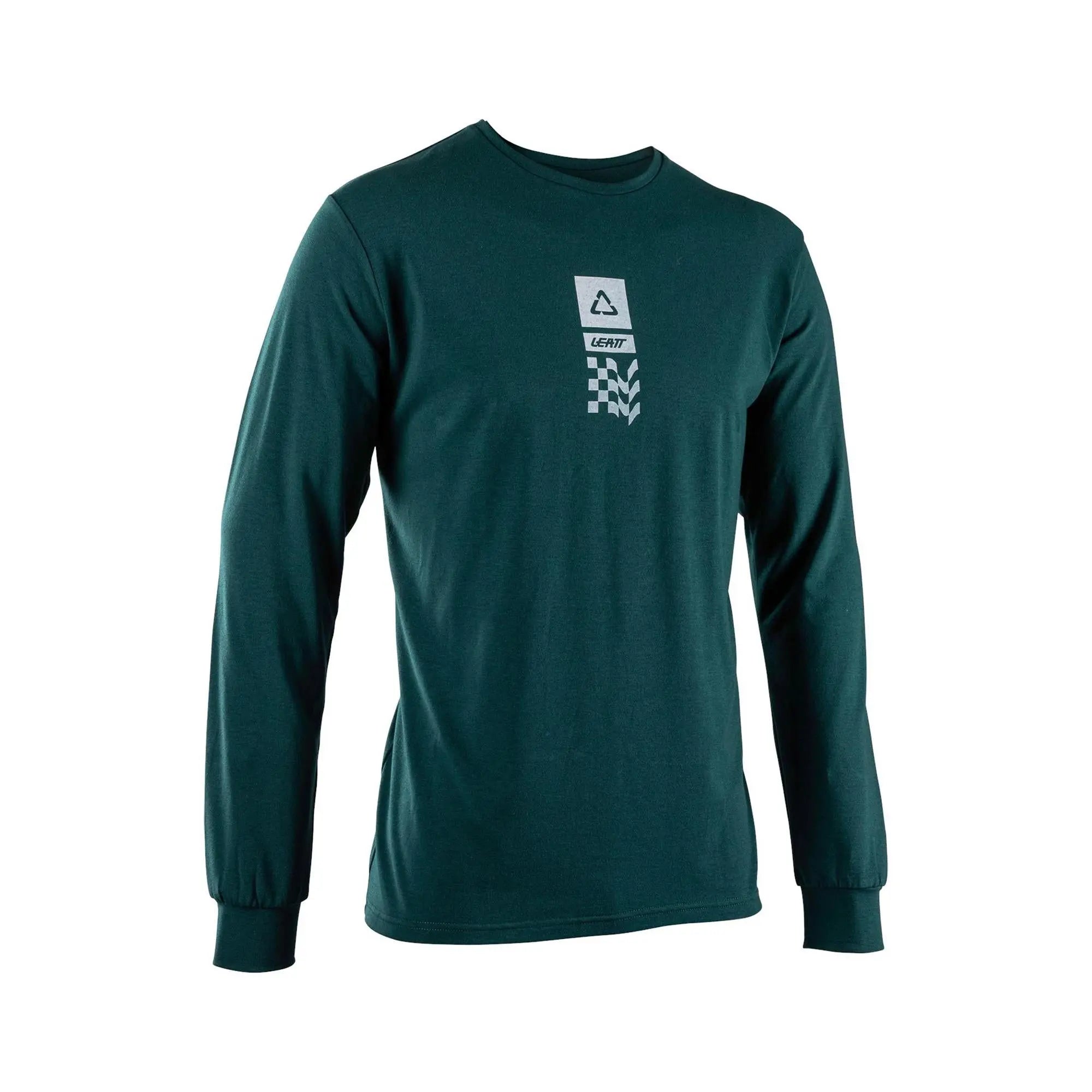 Leatt Core Long Sleeve T-Shirt Spruce Green - FREE UK Shipping, FREE 365 Day Returns | Moto Central